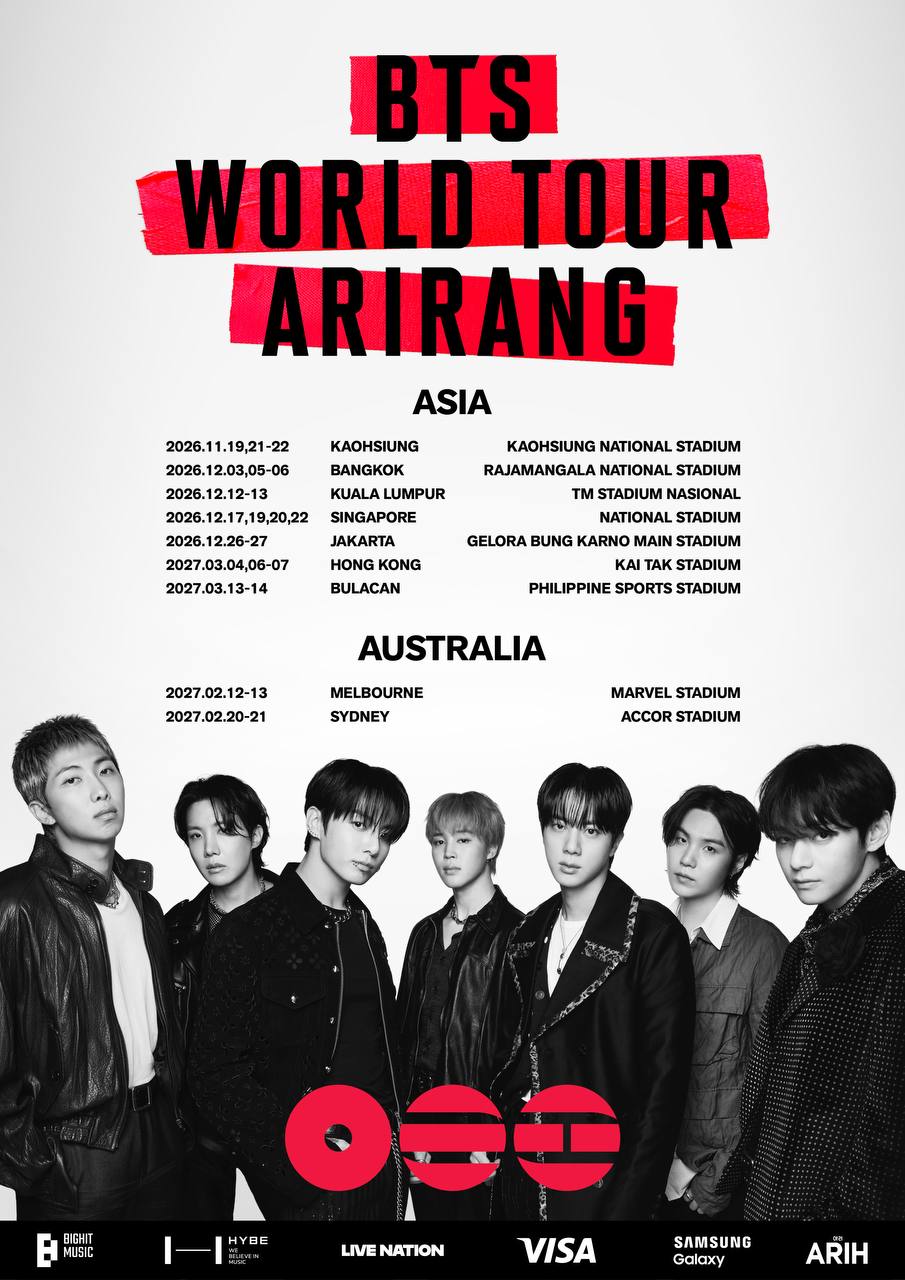 bts arirang world tour kl - dates