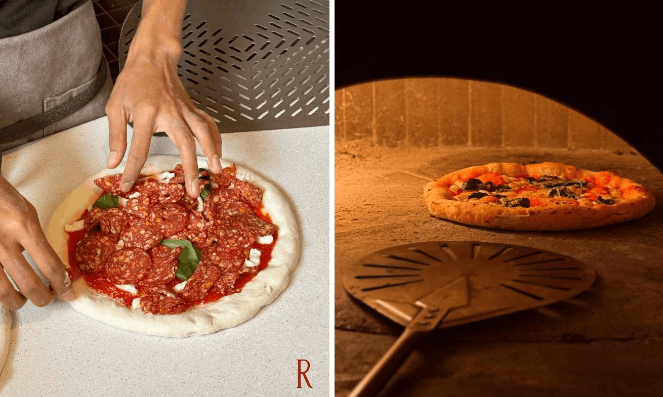wood-fired pizza klang valley - round pizza