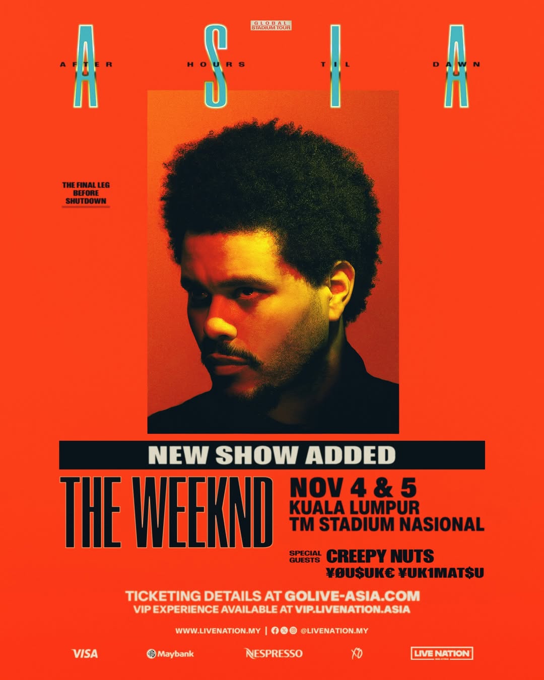 The Weeknd Malaysia concert
