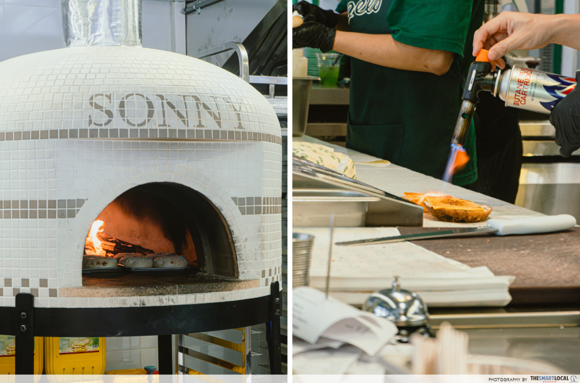 Sonny Bagel Shop - baking process