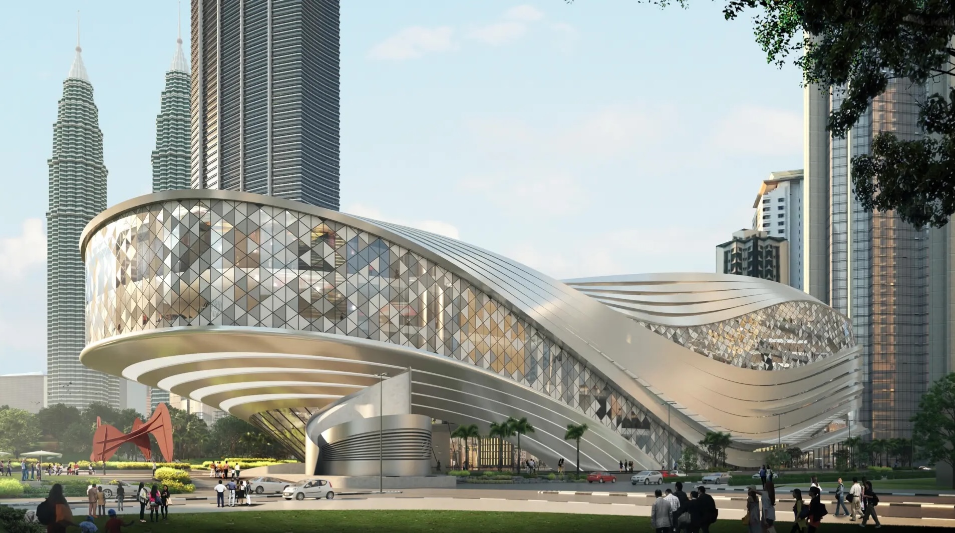 ombak klcc mall - facade