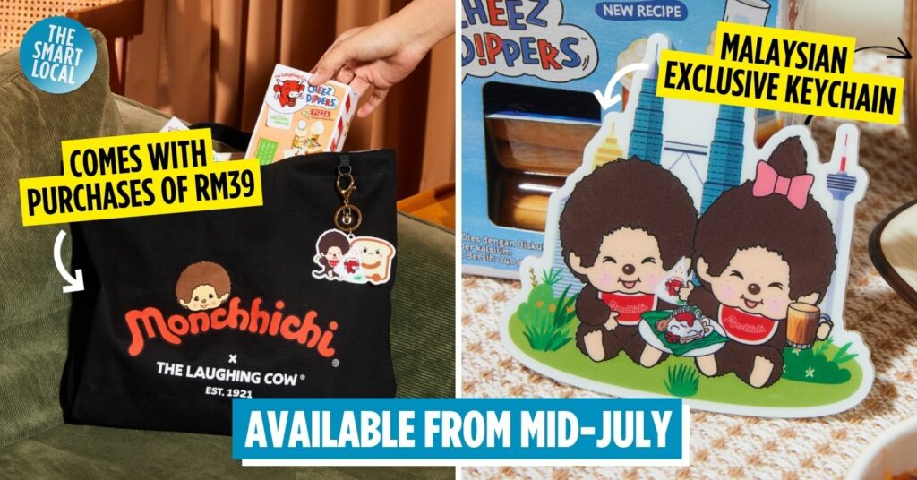 The Laughing Cow X Monchhichi Collab Has A M’sia-Exclusive Keychain & Tote Bag, Here’s How To Redeem Them