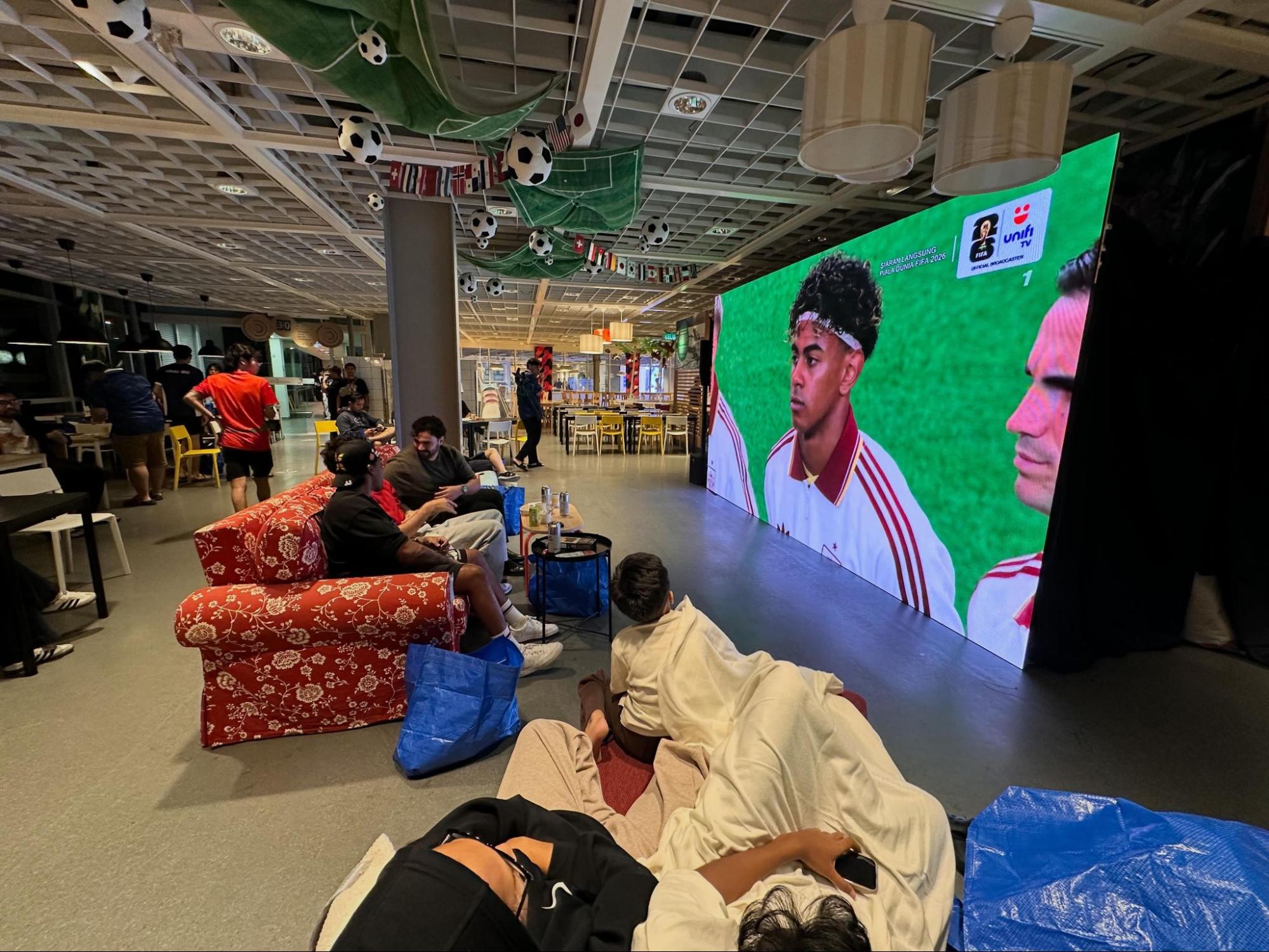 public screening fifa - ikea