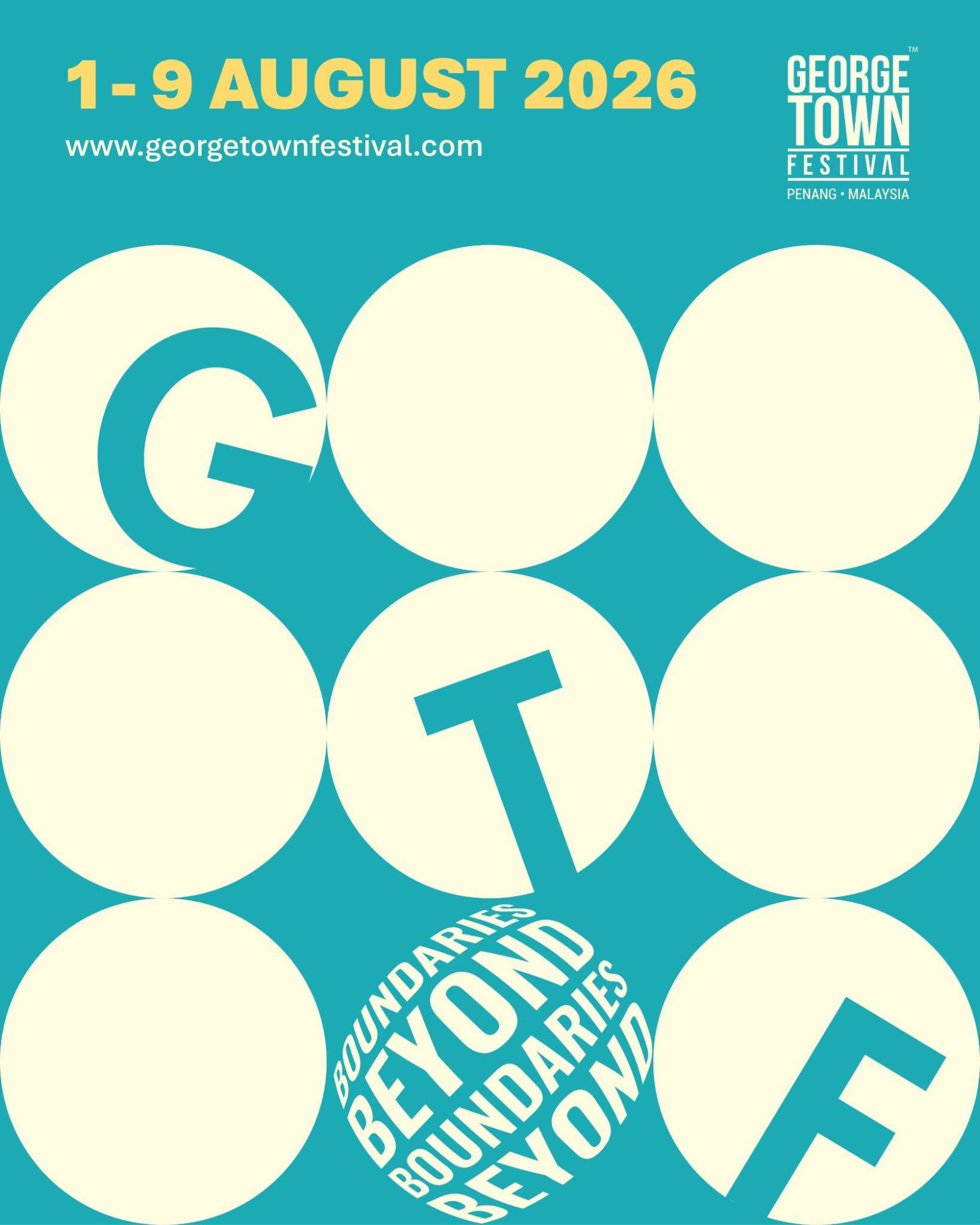 george town festival 2026 - poster