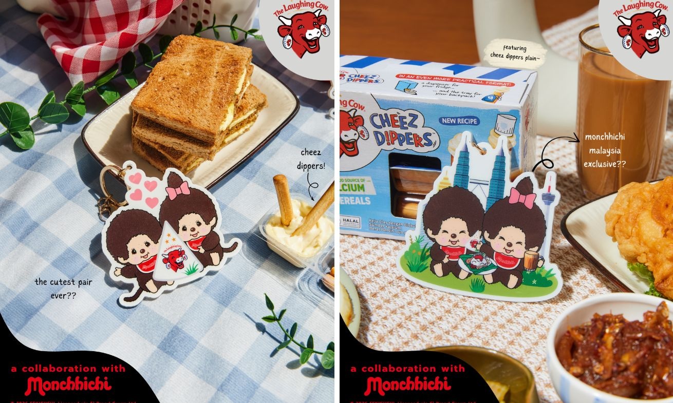MONCHHICHI THE LAUGHING COW MALAYSIA - KEYCHAINS