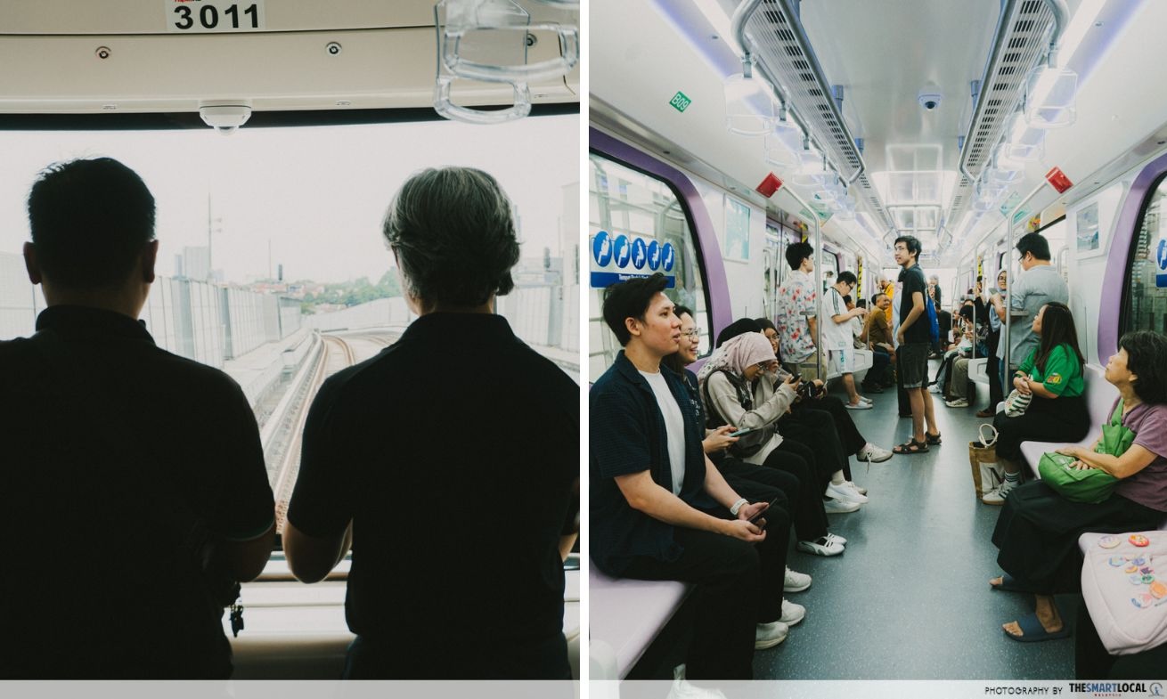 shah alam lrt 3 line - train interior