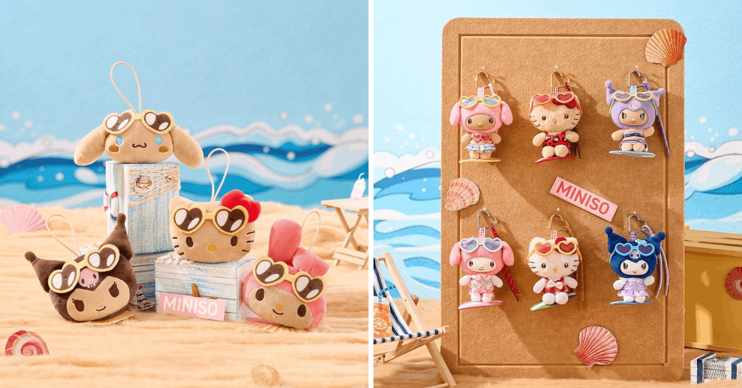 MINISO Sanrio Sun-Kissed Pop-Up Store in KL - sun-tanned characters