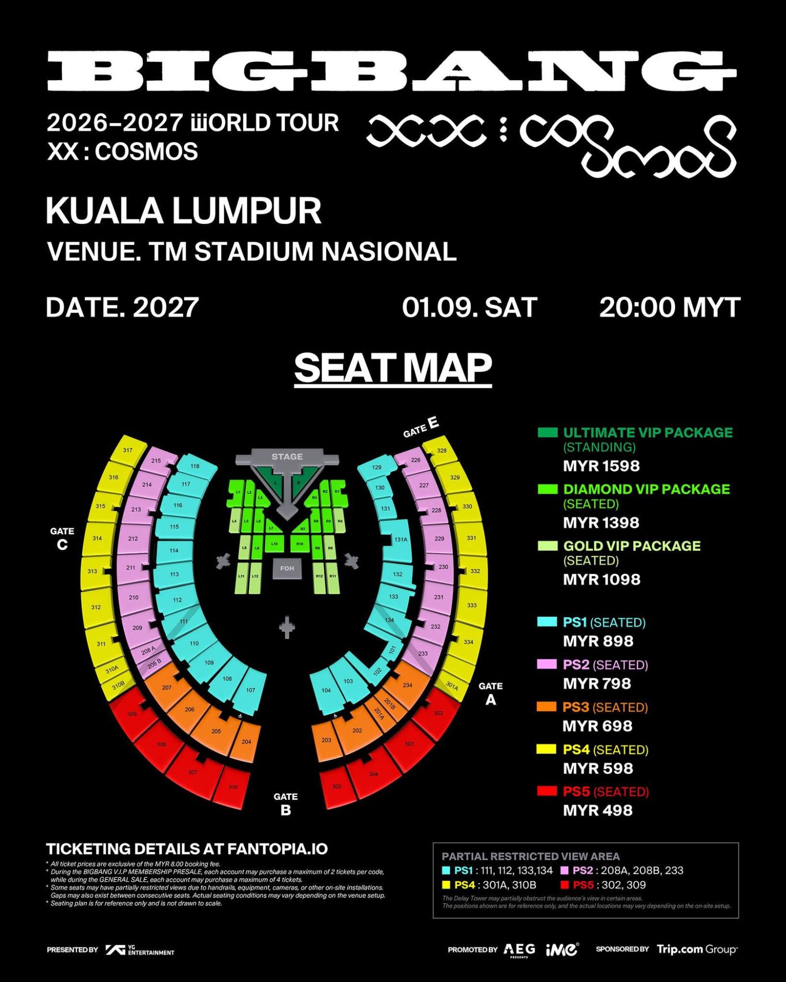 bigbang malaysia - seat map