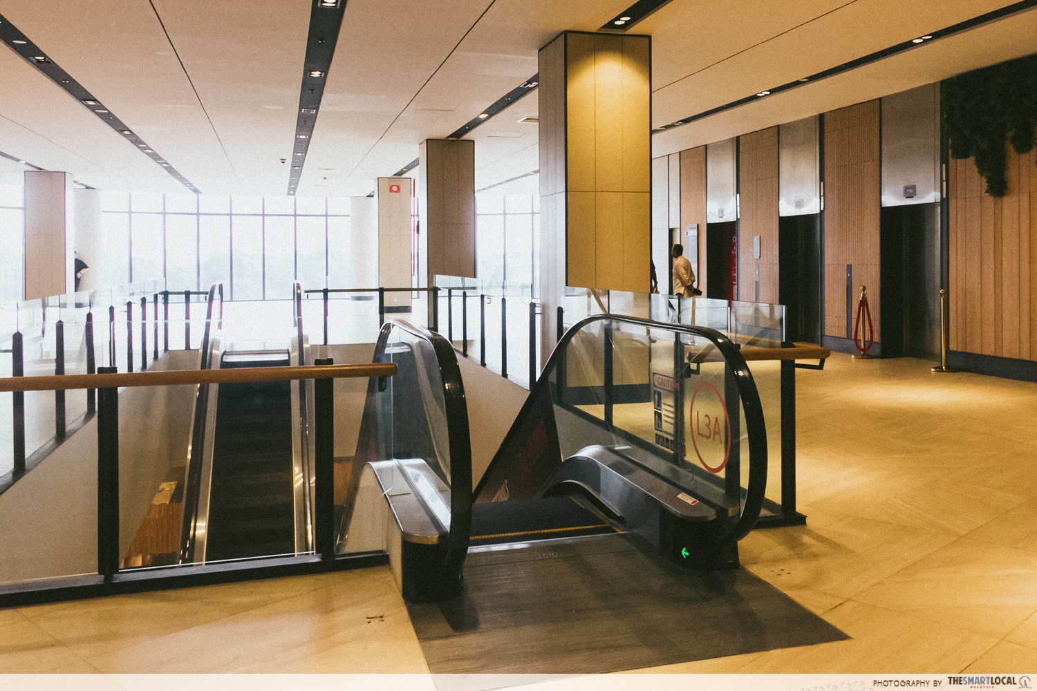 inspire live arena - escalators and lifts