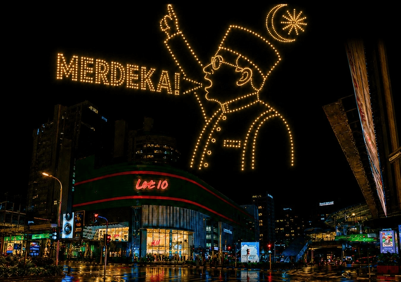 merdeka 2026 events - merdeka drone light show
