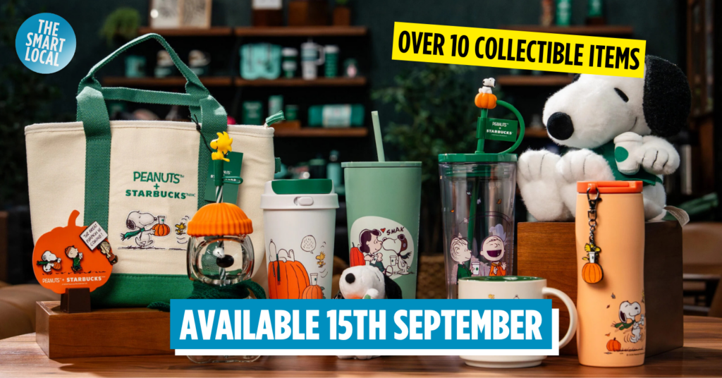 Peanuts X Starbucks Launches 15th Sep With Autumnal Merch Like A Snoopy-Shaped Cup & Plush