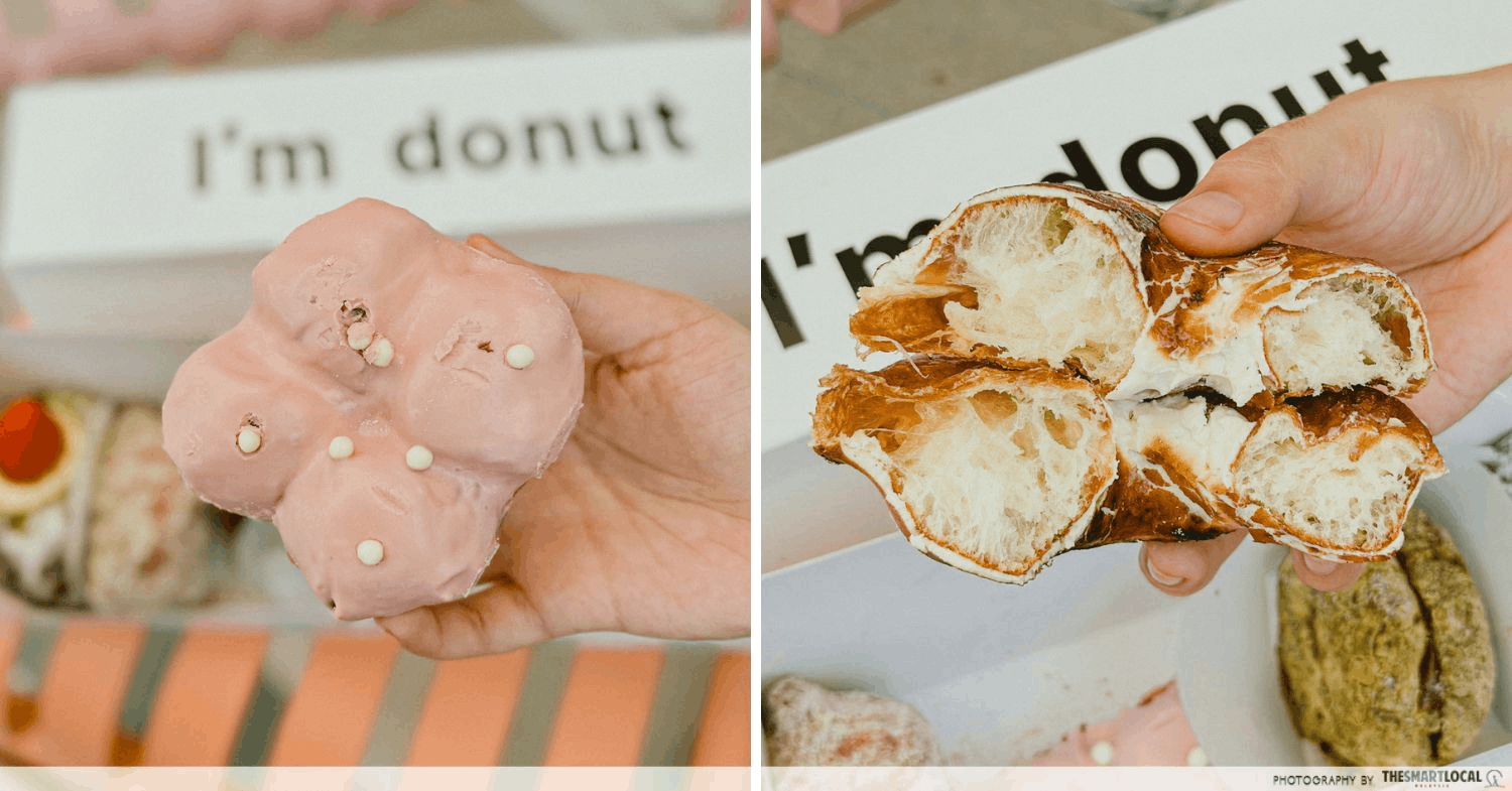 i'm donut the exchange trx - strawberry nama french cruller
