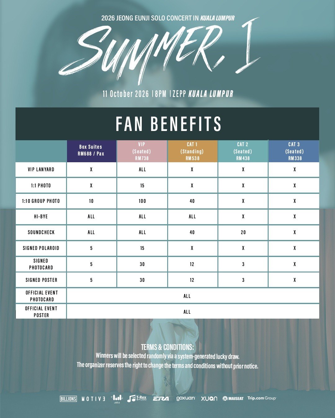 eunji malaysia - tickets